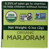 SPICELY Organic Whole Marjoram, 0.1 OZ