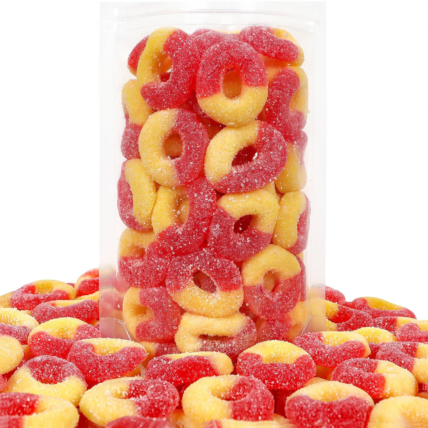 Smarty Stop Peach Gummy Ring Candy (4.5 LB)