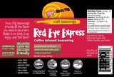 Dizzy Pig Red Eye Express Coffee-Infused Seasoning Rub (8oz Shaker) - Seasons 30+lbs of Food - Hand Made in the USA - MSG Free, Gluten Free