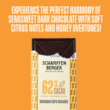 Scharffen Berger Chocolate Bar (3 Ounce, Pack of 6) - Semisweet Dark Chocolate Bar, 62% Cacao, Gluten Free, Non GMO Natural Chocolate Bars, Individual