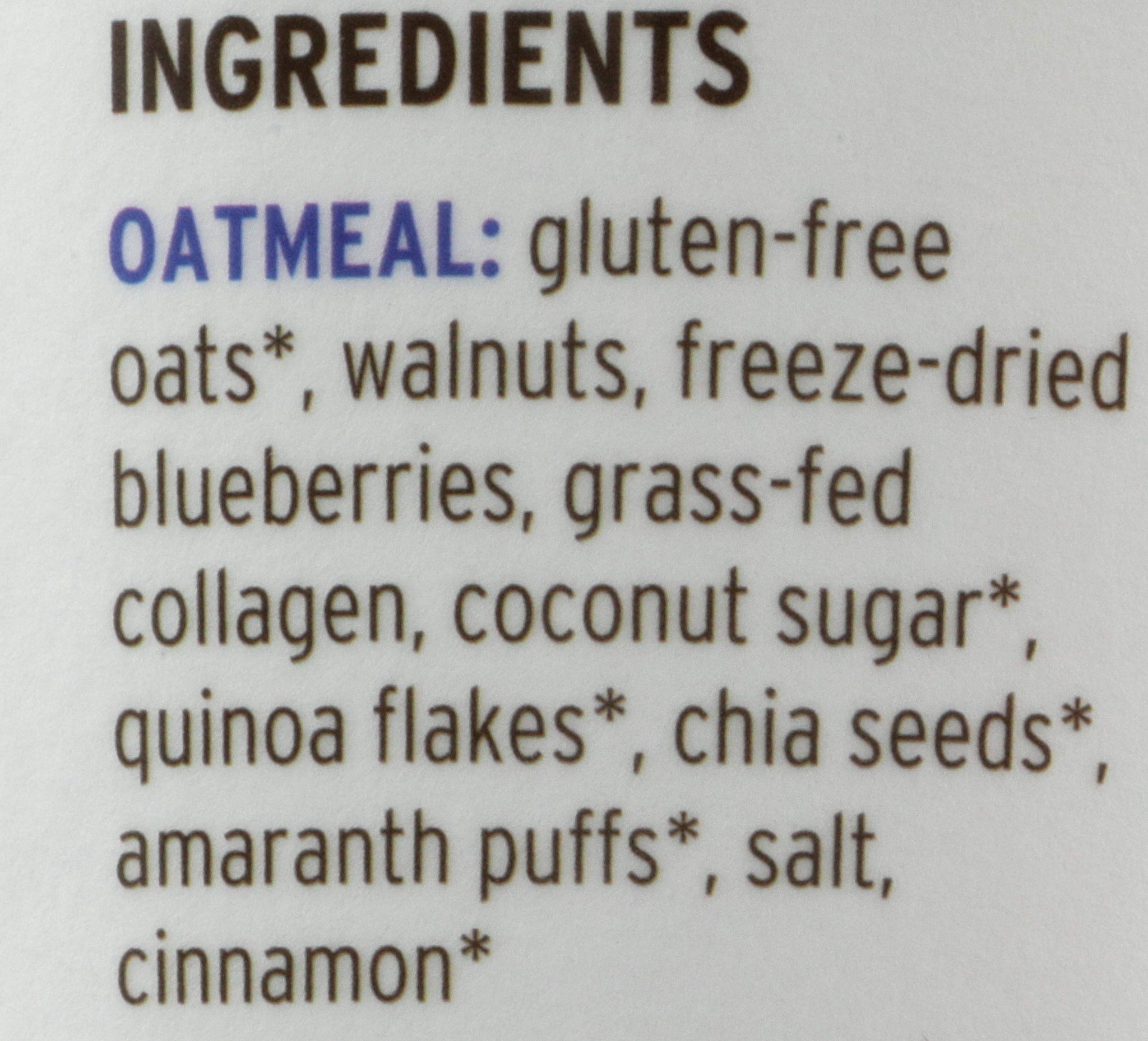 Purely Elizabeth, Oats Blueberry Walnut Collagen Protein, 2 Ounce