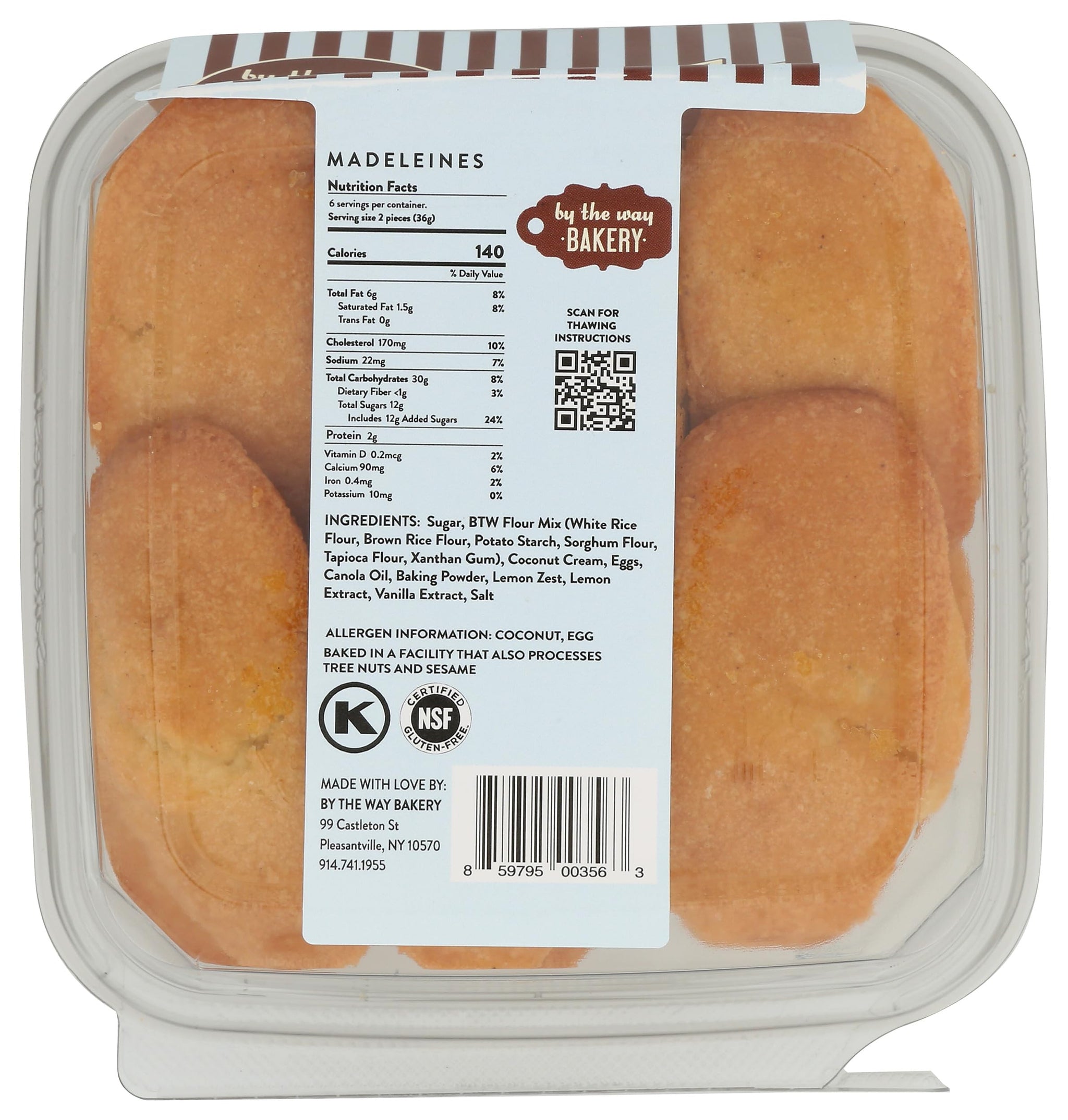 By the Way Bakery Madeleines, 8 OZ