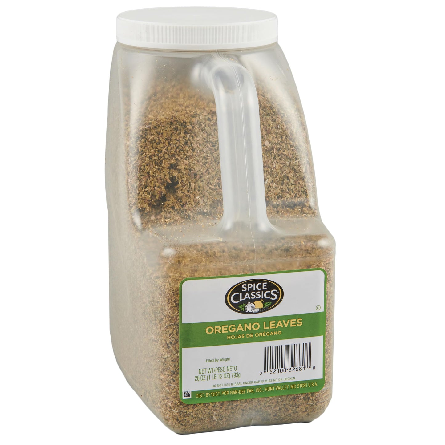Spice Classics Oregano Leaves, 1.75 lb - One 1.75 Pound Container of Dried Oregano Leaves for Back-of-House Use, Perfect for Pastas, Pizza Sauces