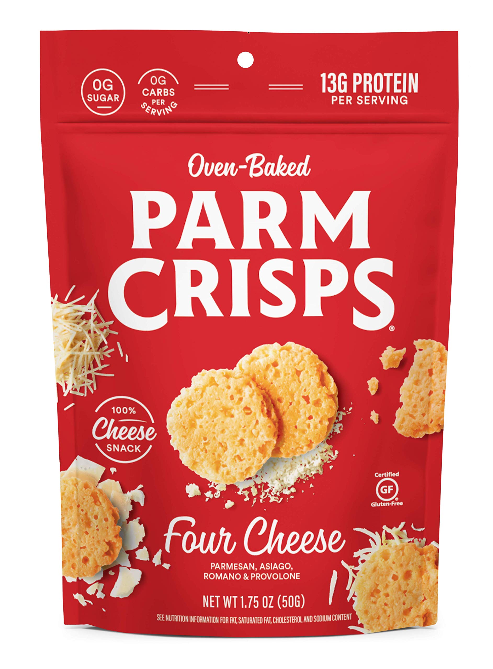 ParmCrisps Cheese Variety Pack, Made Simply with 100% REAL Cheese | Original Parmesan, Cheddar, Four Cheese | Healthy Keto Snacks, Low Carb, High
