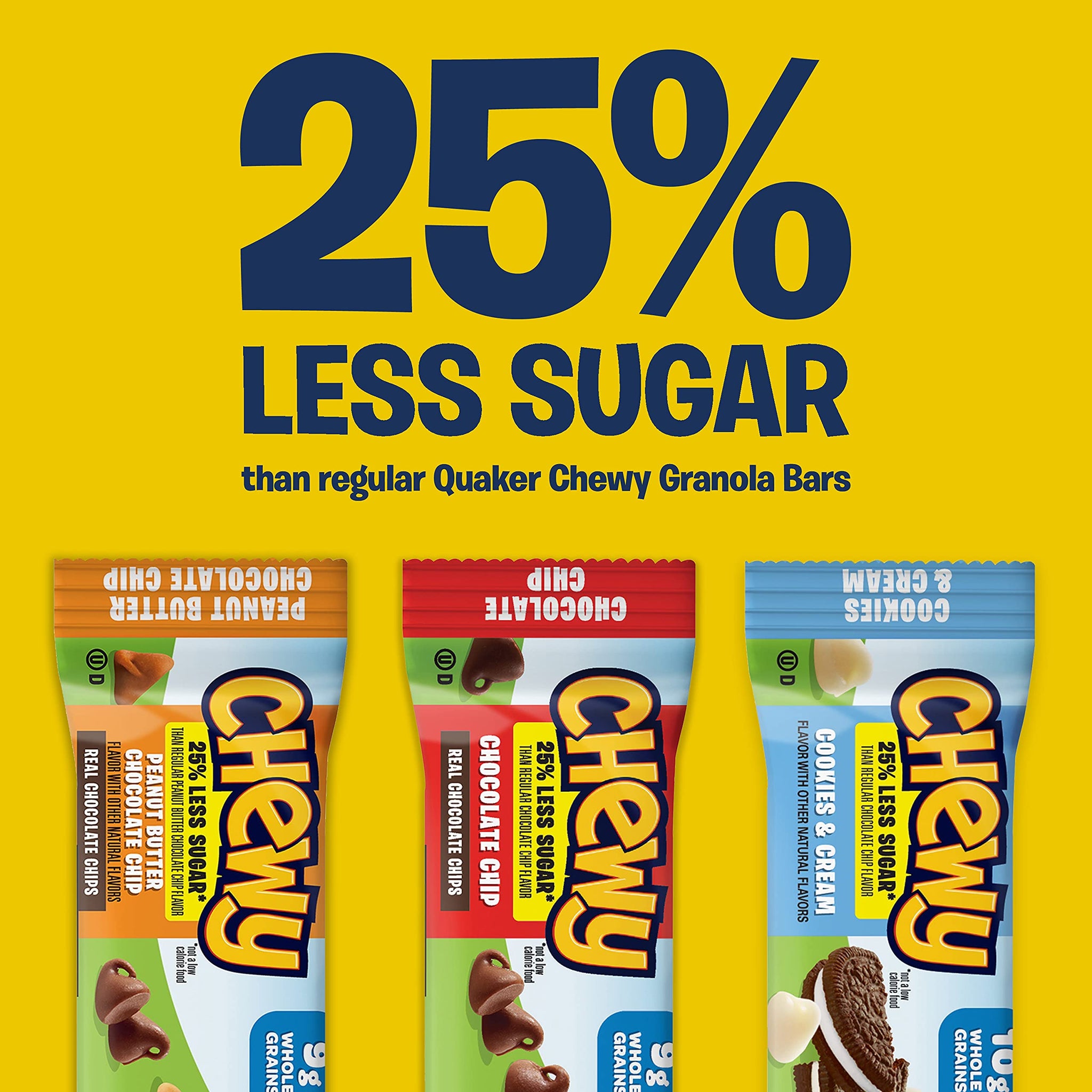 Quaker Chewy Granola Bar Variety Pack, 0.84 Oz, 18 Ct