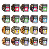 Tiesta Tea - Discovery Sampler Dry Flight Set, Loose Leaf, High to No Caffeine, Hot & Iced Up to 200 Cups, Tea Variety Pack with Green, Herbal, Black