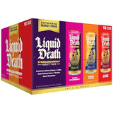 Liquid Death Sparkling Energy Variety Pack, Zero Sugar Energy Drink, Unextreme Caffeine 100mg, Essential Vitamins, 3 Flavors: Strawberry, Orange