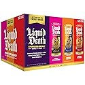 Liquid Death Sparkling Energy Variety Pack, Zero Sugar Energy Drink, Unextreme Caffeine 100mg, Essential Vitamins, 3 Flavors: Strawberry, Orange