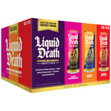 Liquid Death Sparkling Energy Variety Pack, Zero Sugar Energy Drink, Unextreme Caffeine 100mg, Essential Vitamins, 3 Flavors: Strawberry, Orange