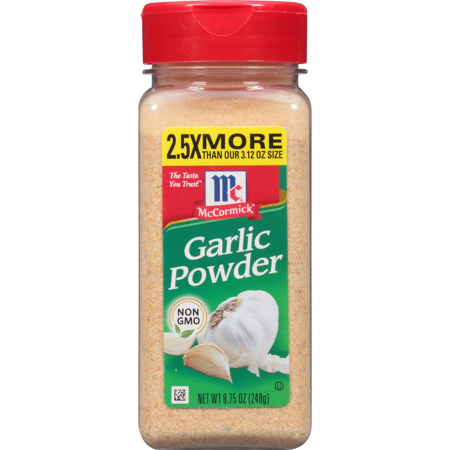 McCormick Garlic Powder, Non GMO, Made from Fresh, Whole Garlic Cloves, For Bringing Consistent Flavor to Favorite Foods While Cooking, 8.75 oz
