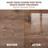 Quick Shine Hardwood Floor Luster-Polish 27oz | Plant-Derived w/Carnauba | Safer Choice, No PFAS, pH Neutral | Ready to Use Formula w/Anti-Slip