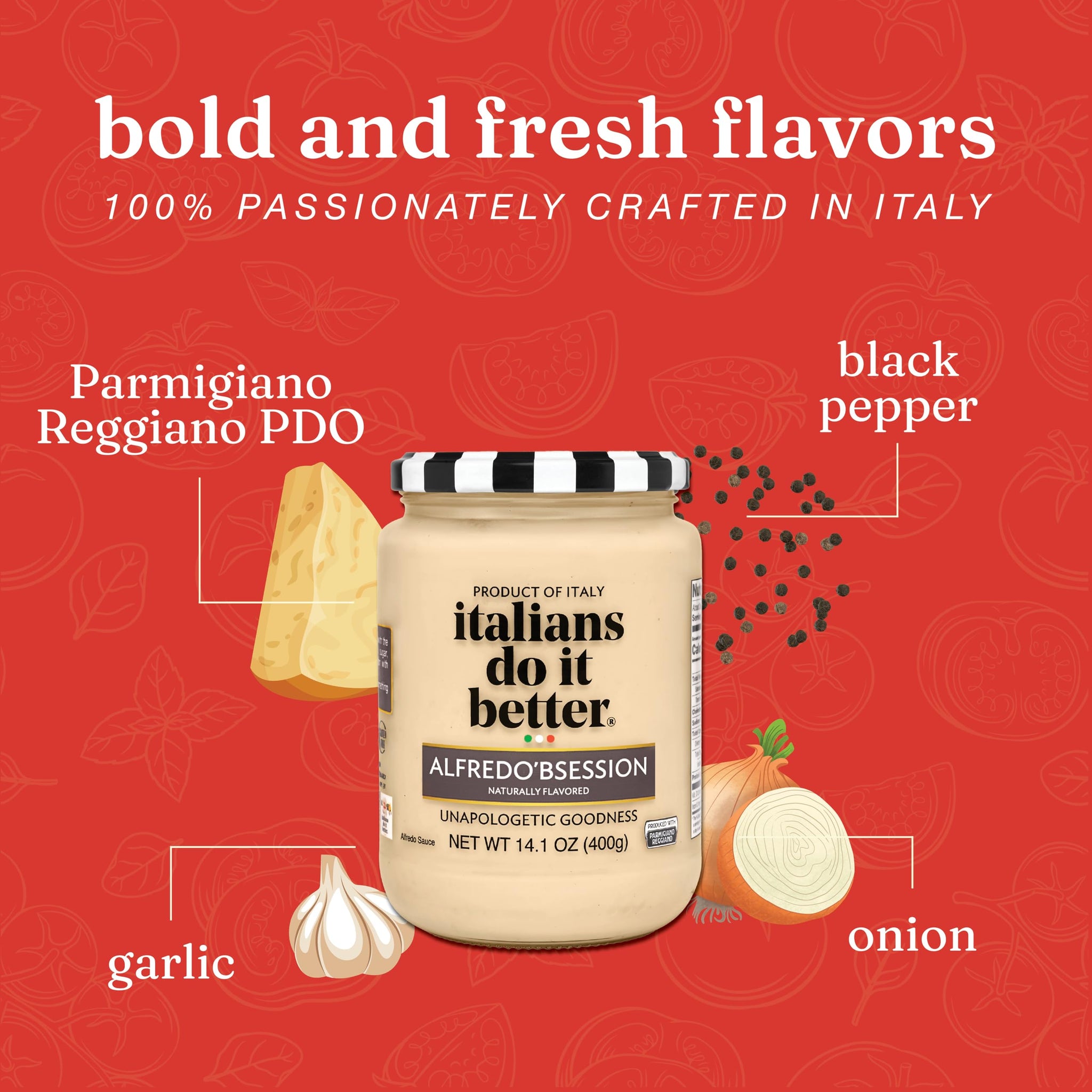 Italians Do It Better Alfredo Sauce (Alfredo'bession 2 Pack)
