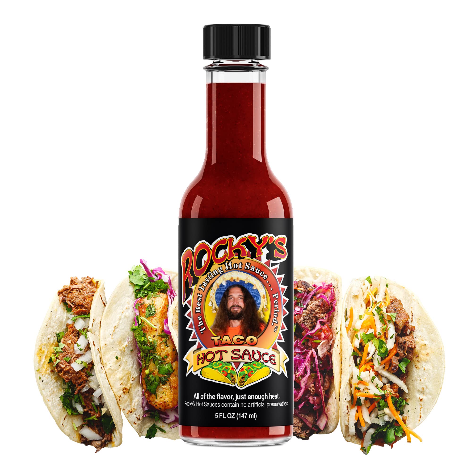 Rocky's Hot Sauce - Variety Pack - 6 Bottles - Gourmet Red Chili Sauce with Perfectly Balanced Heat