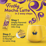 Gevalia Frothy 2-Step Mocha Latte Espresso Keurig K-Cup® Coffee Pods & Froth Packets Kit (6 ct Box)