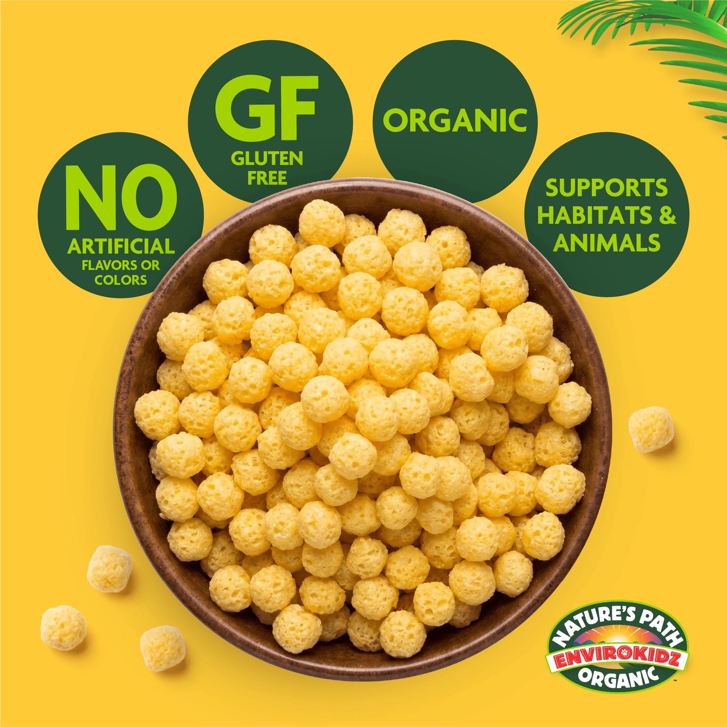 EnviroKidz Organic Panda Puffs Cereal, 10.6 oz (Pack of 1), Peanut Butter, Gluten Free, Non-GMO, by Nature's Path