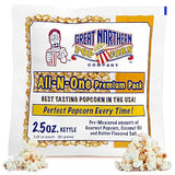 Movie Theater Style 5-Count Popcorn Packs-Pre-Measured 2.5 Ounce All-in-One Kernel, Salt, Oil Packets for Popping Machines by Great Northern Popcorn