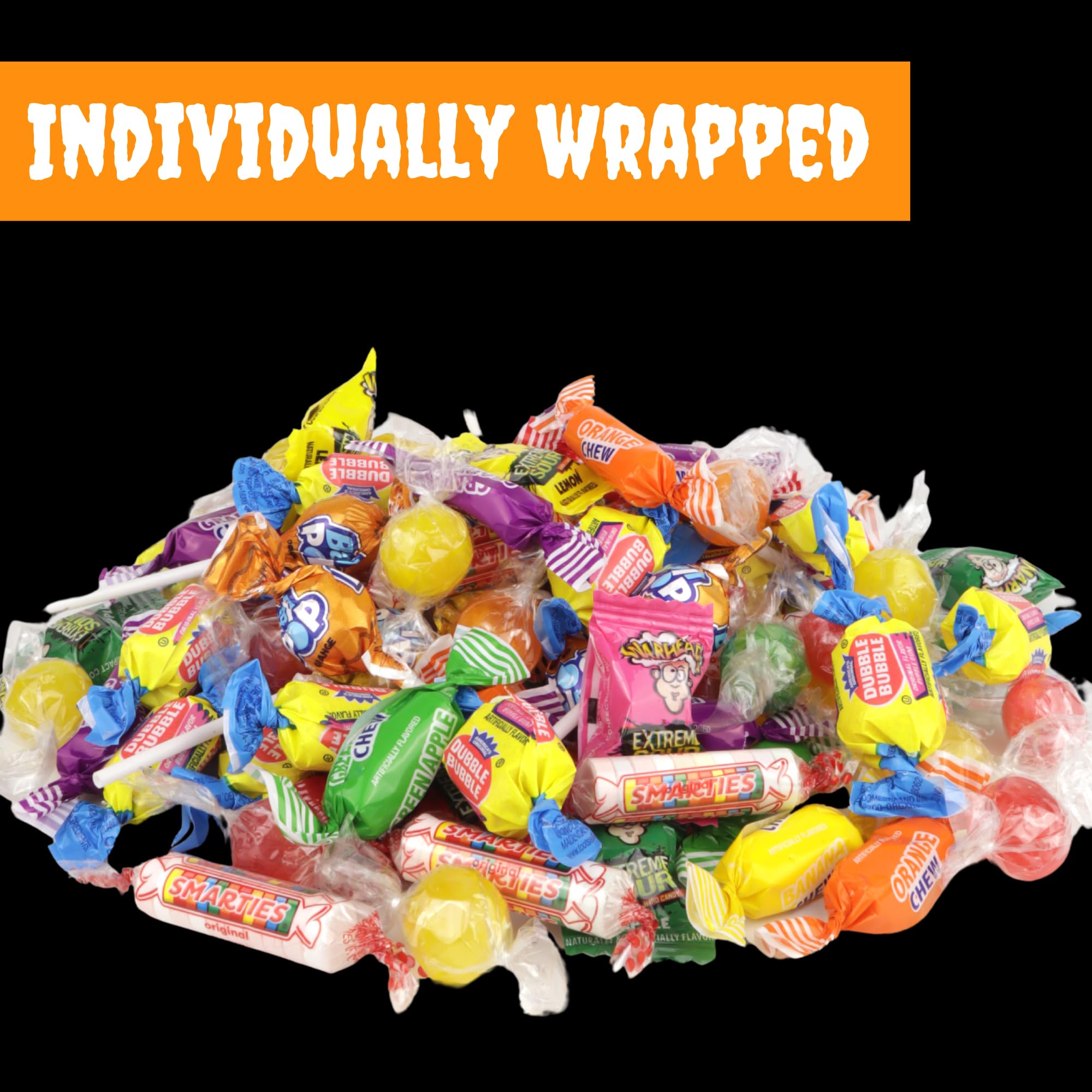 Frankford Bulk Halloween Trick or Treat Candy, Individually Wrapped Assorted Treats, 100+ Pieces, 18 Ounce Bag