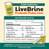 Olive My Pickle Probiotic Dill Pickle Juice Shots | 3-Pack Bundle of Natural Probiotic Turmeric & Cracked Black Pepper Dill Pickle Juice for Leg