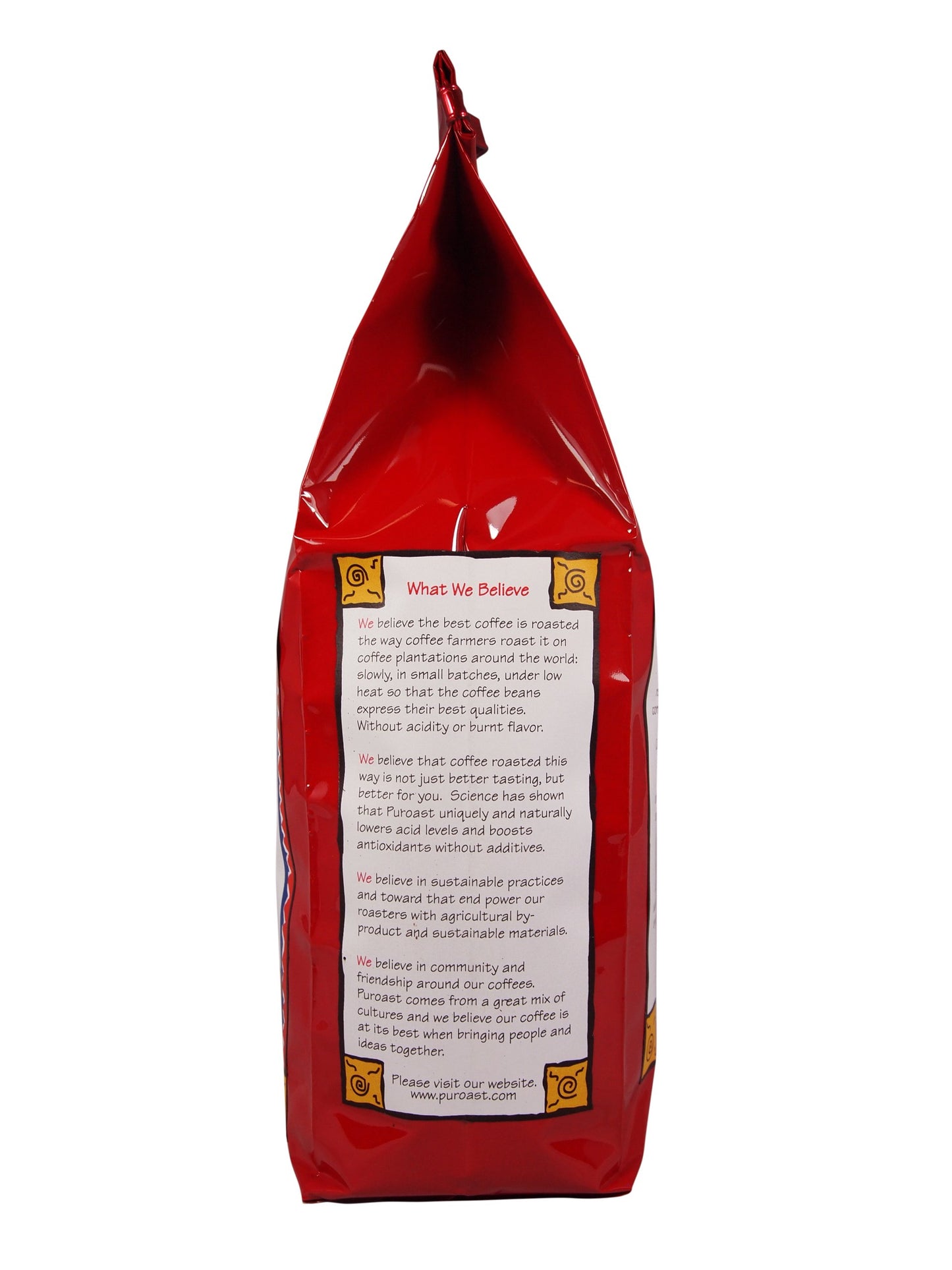 Puroast Low Acid Ground Coffee, Bold Half Caff House Blend, High Antioxidant, 2.5 Pound Bag