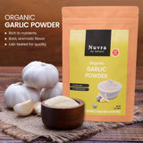 Nuvra by Nature Organic Garlic Powder 1 Lb - Pure & Aromatic - Rich in Flavor & Nutrients | Premium Culinary Spice for Cooking & Seasoning |