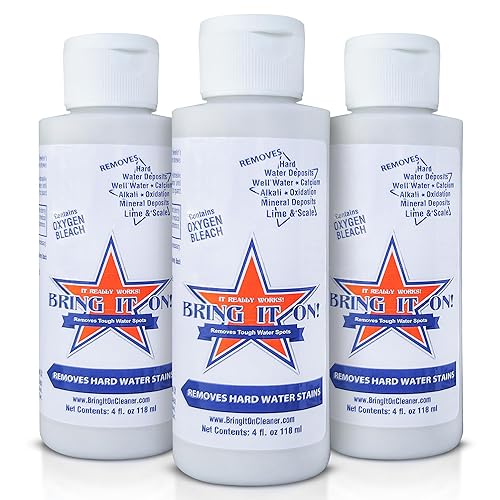 Bring It On Cleaner 4 Ounce x 3 | Shower Door Cleaner | Glass and Hard Surface Water Spot Remover