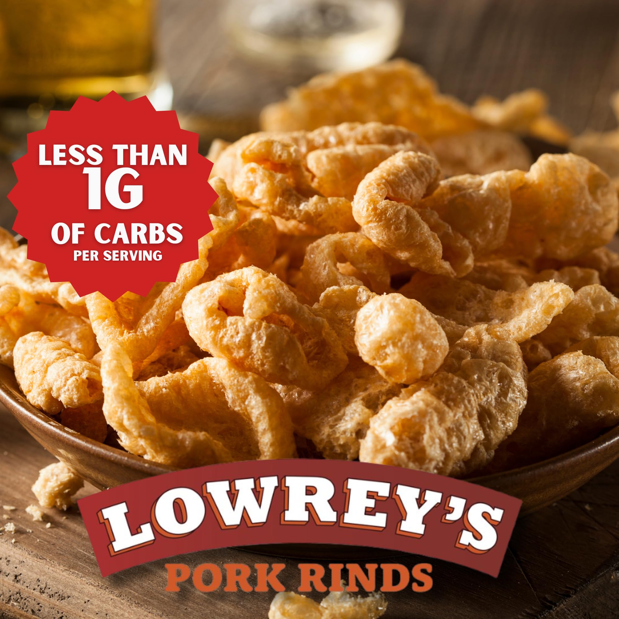 Lowrey's Bacon Curls Microwave Pork Rinds (Chicharrones), Original, 1.75 Ounce (Pack of 6)
