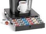 NIFTY Solutions Under The Brewer Coffee Pod Holder. Holds 36 K Cup Pods. Space Saving Design Fits Under All At Home Keurig Brewers
