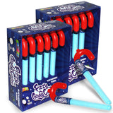 Blue Fizzy Candy Cane, 12 Pack of Blue Raspberry Powder Candy Cane - Individually Wrapped Candy Canes - Christmas Holiday Indulgement - Full Size