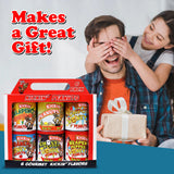 ASS KICKIN’ Spicy Hot Peanuts - Variety Pack 4.25oz 6 Pack - Ultimate Spicy Gourmet Gift Peanuts - Try if you dare!