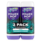 Swiffer PowerMop Floor Cleaning Solution with Unstopables Fresh Scent, PowerMop Refills, Floor Cleaner for Mopping, 25.3 fl oz, 2 Pack