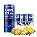 GYM WEED Athletic Focus Drink with KSM-66 Ashwagandha, Lion's Mane Mushroom, L-Theanine, 200mg Green Tea Caffeine with Natural Sweeteners Tropical
