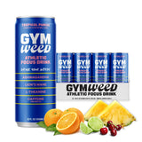 GYM WEED Athletic Focus Drink with KSM-66 Ashwagandha, Lion's Mane Mushroom, L-Theanine, 200mg Green Tea Caffeine with Natural Sweeteners Tropical