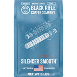 Black Rifle Coffee Company Silencer Smooth, 5 lb Bag, Ground Coffee Light Roast - Roasted Blend Made from Arabica Beans - Colombian & Brazilian Beans