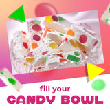 Jujube Nougat Candy | 9 Ounce Bag - 25 Count | Fruity Jelly Bits | Individually Wrapped Party Favors | Chewy Candy for Buffets, Events & Everyday