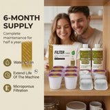 Viskeysta 6-Month Maintenance Kit for Keurig: 2 Descalers + 4 Filters + 8 Cleaning Pods, Compatible with Keurig Classic/1.0/2.0 K-Cup Coffee Makers