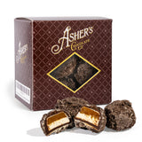 Asher's Chocolate Moon Rocks, Dark Chocolate Mixed with Caramel & Marshmallow, White Confectionery and Cookie Crumbs, Amazing Flavor, Small Batches