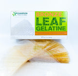 Bronze Leaf Gelatin Sheets, 300 Sheets, 150 Bloom, Champion Leaf Gelatine, 1/KG (2.2/Lbs) [100% USA Owned Family Business]