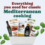 Food To Live Mediterranean Gourmet Gift Basket - Organic Italian Non-GMO Basil Tomato Sauce, Pasta, Balsamic Vinegar of Modena, Extra Virgin Olive
