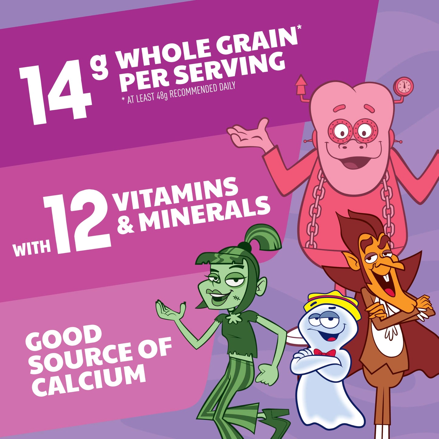 Monster Mash Remix Cereal with Monster Marshmallows, Kids Breakfast Cereal, Limited Edition, Made with Whole Grain, Family Size, 16 oz