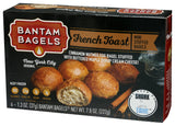 Bantam Bagels French Toast Mini Stuffed Bagels, 6 ct (frozen)