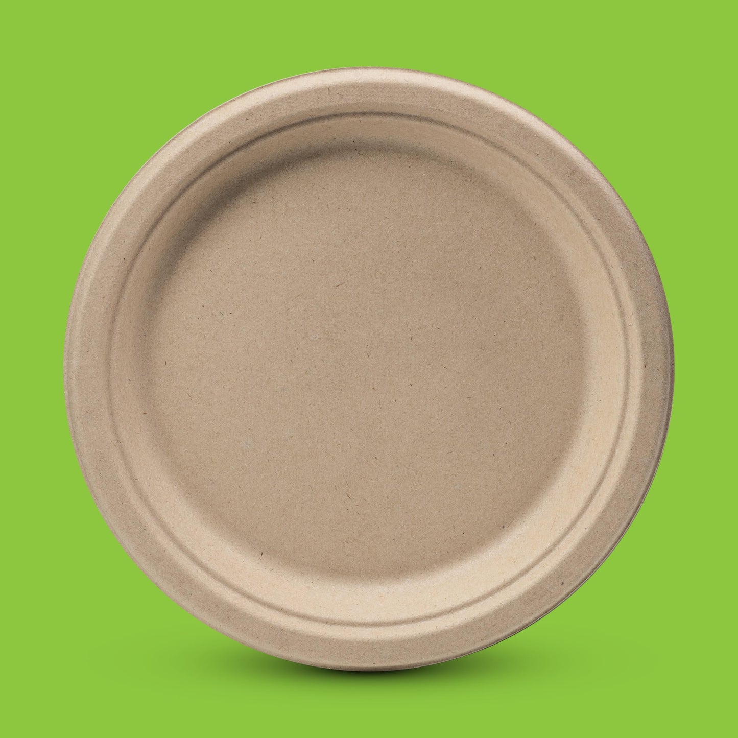 Munfix 100% Compostable Paper Plates 100 Pack, 6 Inch Heavy Duty Biodegradable Microwavable Disposable Brown Dessert Plates, Made of Eco-Friendly