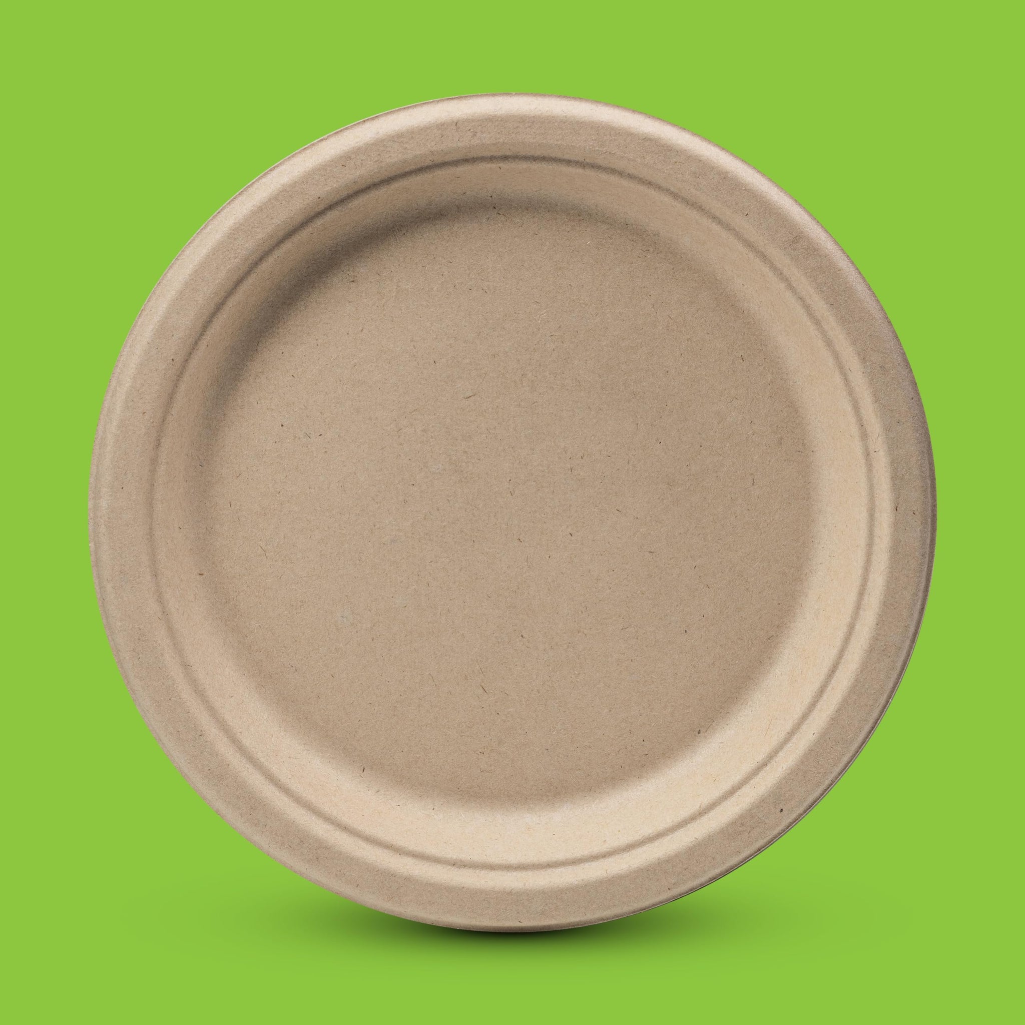 Munfix 100% Compostable Paper Plates 100 Pack, 6 Inch Heavy Duty Biodegradable Microwavable Disposable Brown Dessert Plates, Made of Eco-Friendly