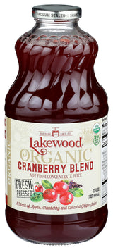 LAKEWOOD Organic Cranberry Juice Blend, 32 FZ