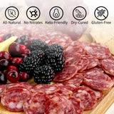 Angel's Salumi & Truffles Italian Toscano Salami - 5.5oz Gourmet Artisanal Charcuterie - Humanely Raised, Vegetarian Fed, Antibiotic, Hormone, MSG