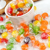 Assorted Fruit Hard Candy, 5 Pound Bulk Candy (Approx. 375 pcs.), Individually Wrapped Hard Candy, Fruit Discs Candy, The Hampton Popcorn & Candy