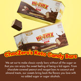 ChocZero Hi-Jinx Milk Chocolate Wafer Bars - Gluten Free, No Sugar Added, Keto Candy Bar with Vanilla Crème, 22 Individually Wrapped Minis, 8.15 oz