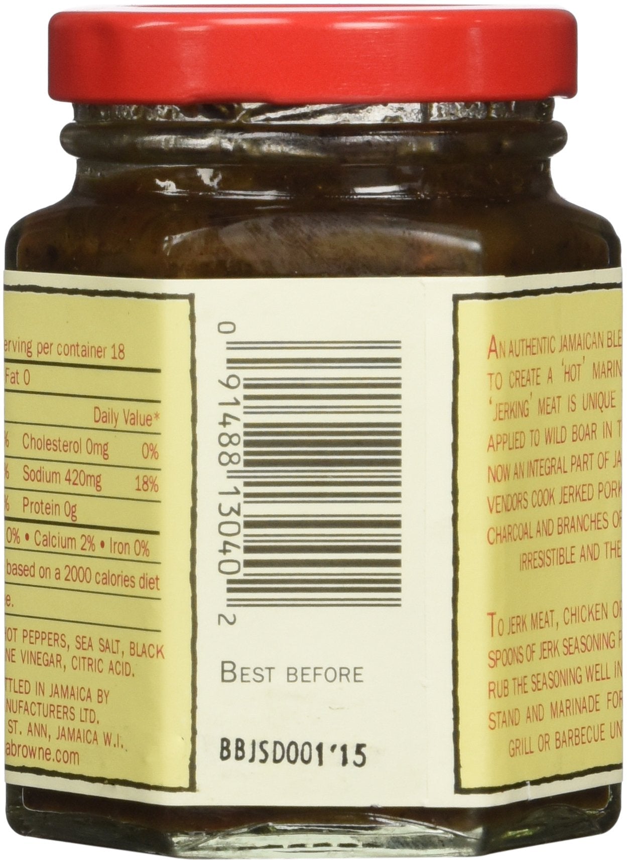 Busha Browne Jerk Seasoning Rub, 4 oz