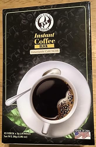 Black Instant Coffee 15 sachets X 2gm