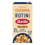 Barilla Chickpea Rotini Pasta, 8.8 oz - Vegan, Gluten Free, Non GMO & Kosher - Made with Plant Based Protein