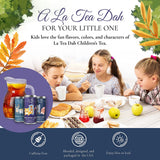 Little Animals Tea Gift Basket by La Tea Dah, Caffeine Free Teas for Kids, Children's Herbal Tea Sampler for Movie Night, Baby Shower, Party Supplies